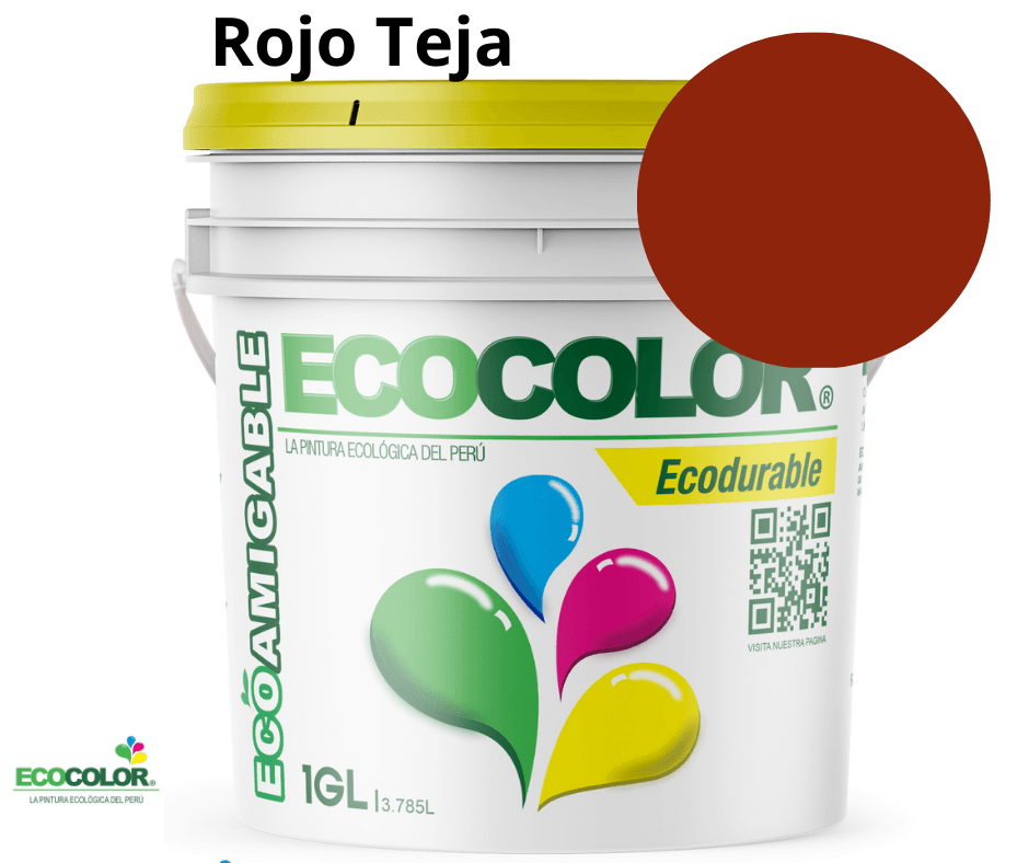Pintura ECODURABLE 1 Galón Rojo Teja