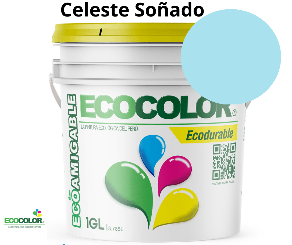 Pintura ECODURABLE 1 Galón Celeste Soñado