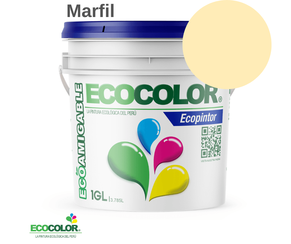 Pintura ECOPINTOR 1 Galón Marfil