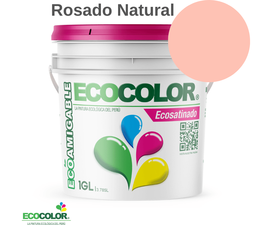 Pintura ECOSATINADO 1 Galón Rosado Natural