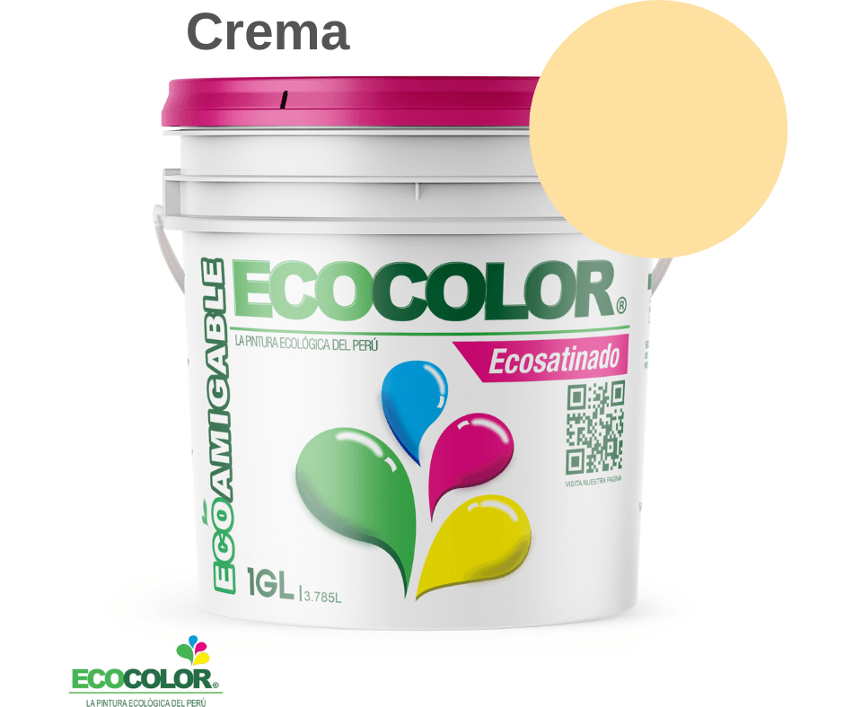 Pintura ECOSATINADO 1 Galón Crema