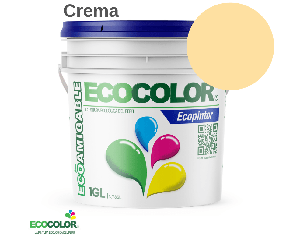 Pintura ECOPINTOR 1 Galón Crema