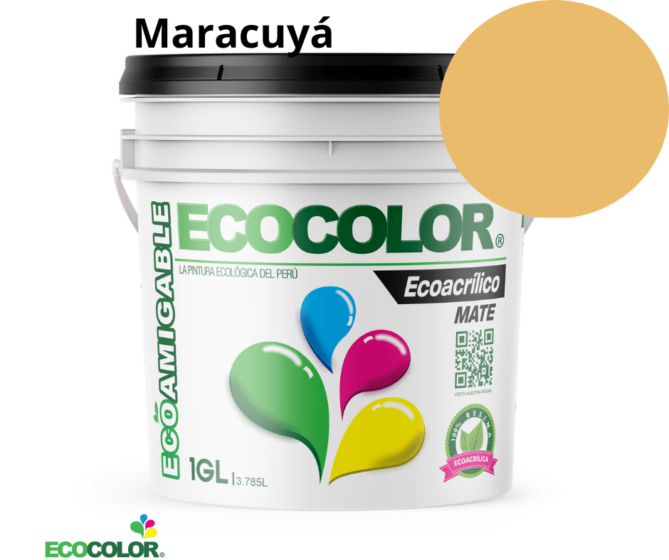 Pintura ECOACRILICO MATE 1 Galón Maracuyá