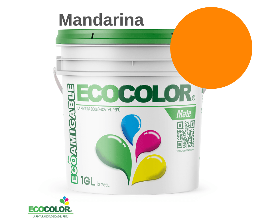 Pintura MATE 1 Galón Mandarina