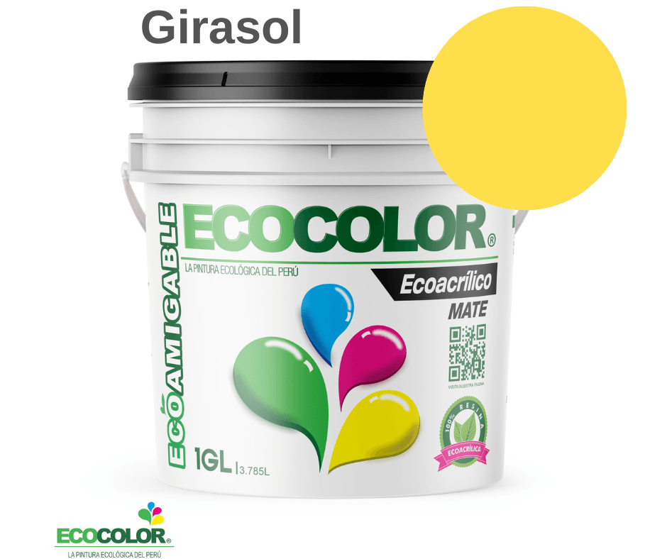 Pintura ECOACRILICO MATE 1 Galón Girasol