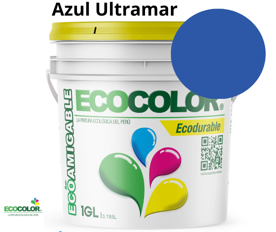 Pintura ECODURABLE 1 Galón Azul Ultramar