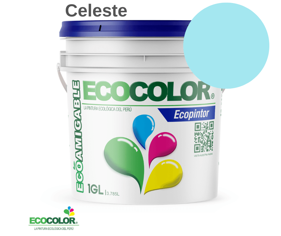 Pintura ECOPINTOR 1 Galón Celeste