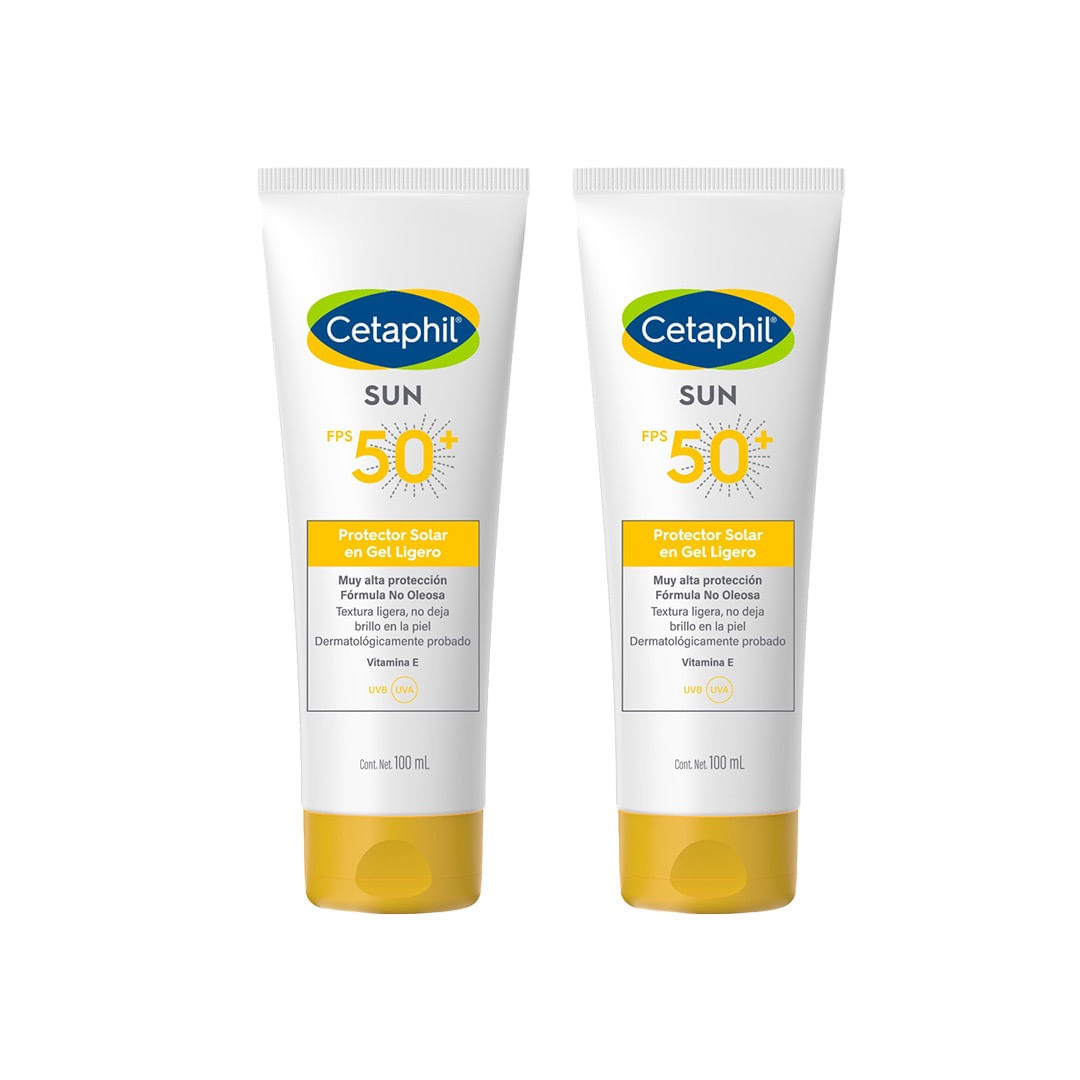 Cetaphil - Pack x2 Sun FPS 50 gel ligero X 100ml