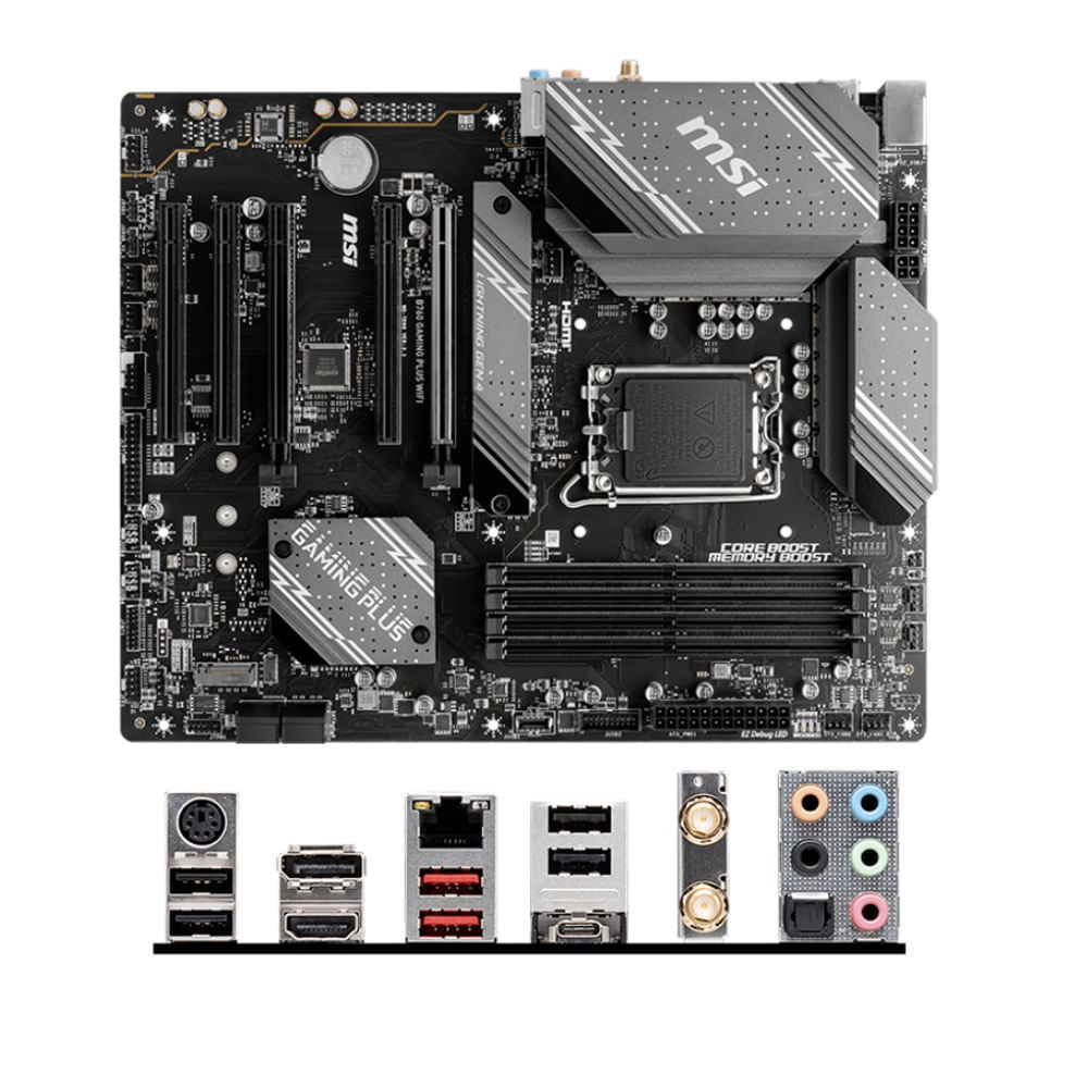 Motherboard MSI B760 GAMING PLUS WIFI Chipset Intel LGA1700 HDM DP ATX