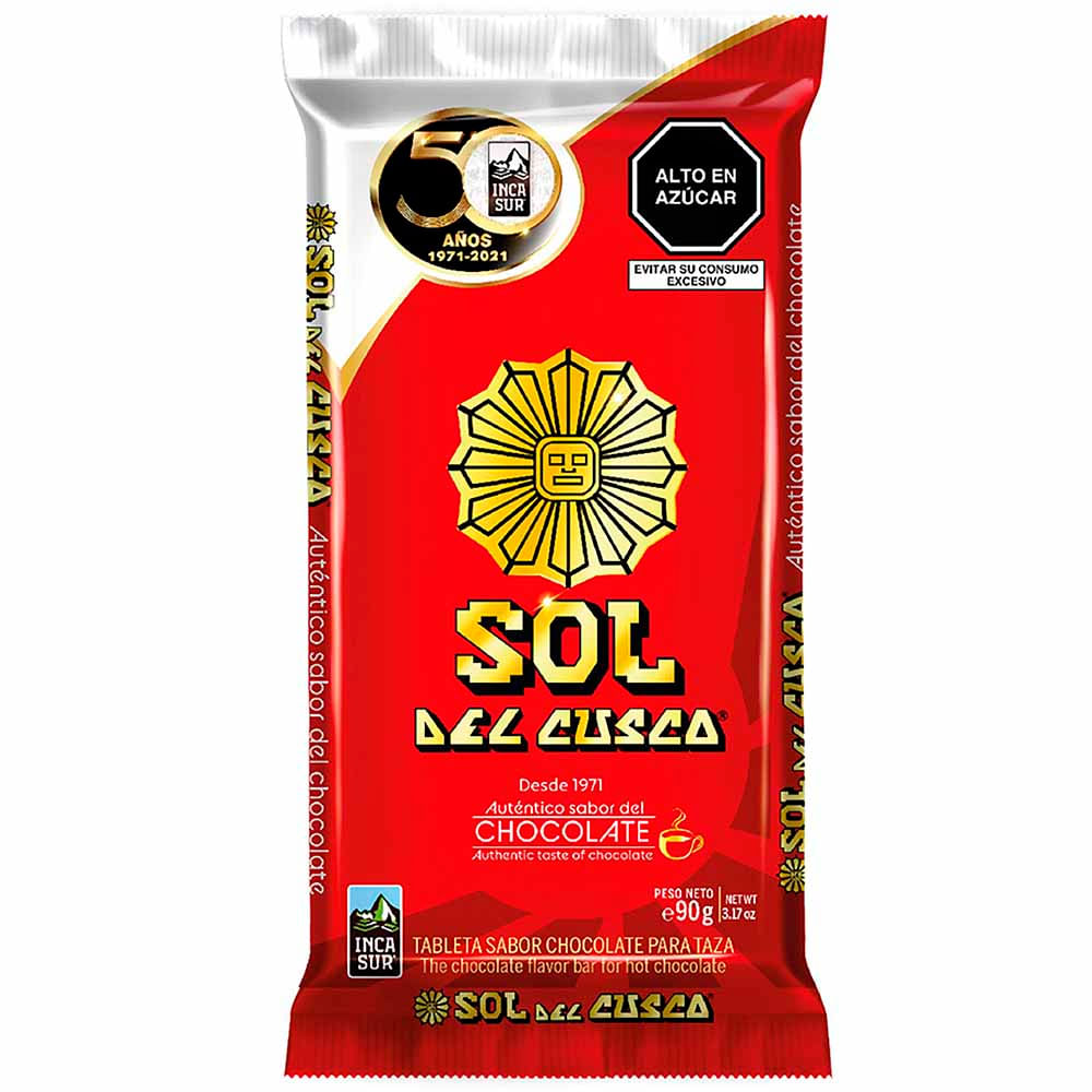 Chocolate para Taza SOL DEL CUSCO Tableta 90g