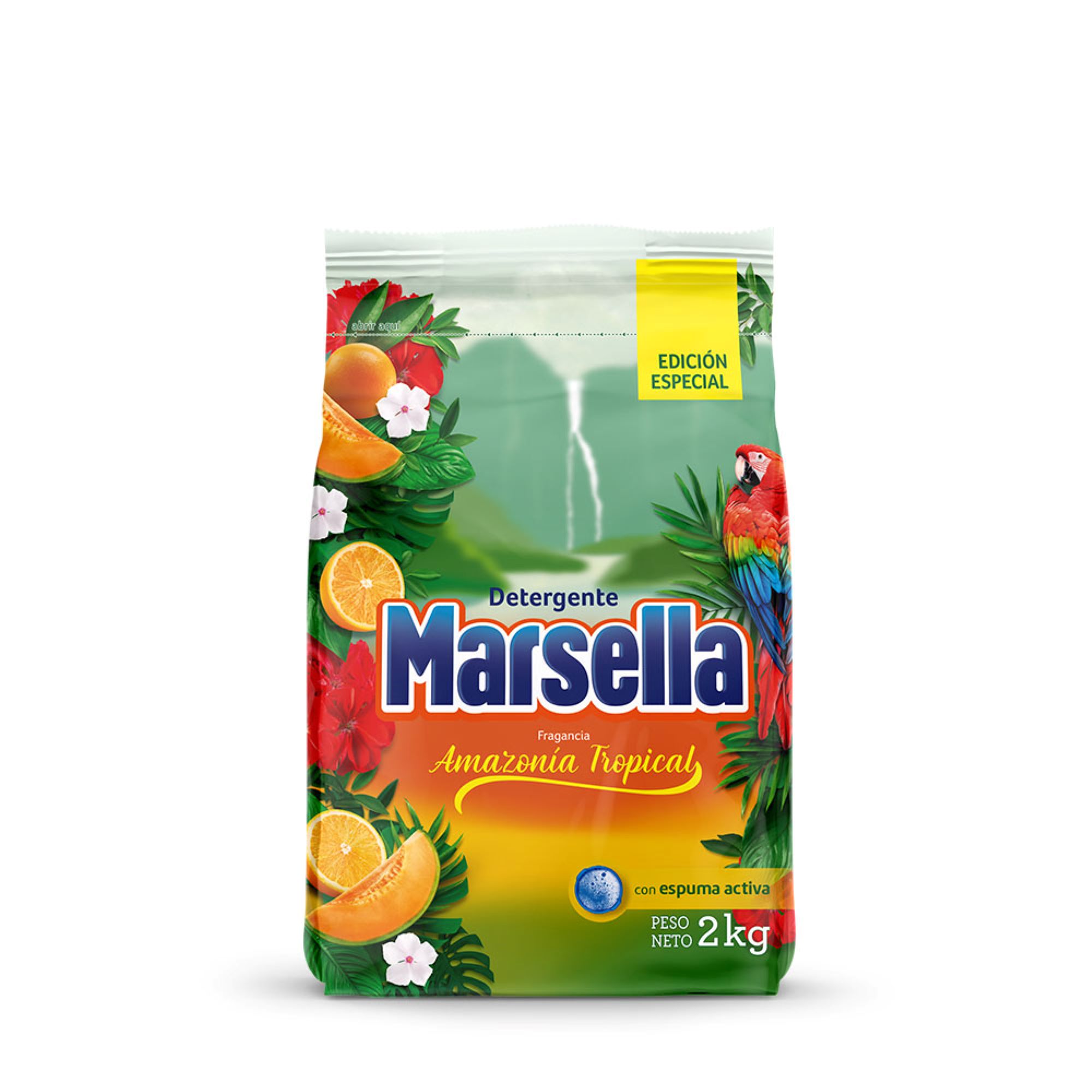 Detergente en Polvo MARSELLA Amazonía Tropical Bolsa 2kg PV