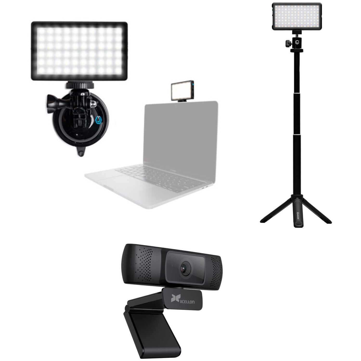 Kit de Luz para Webcam Lume Cube con Luz de Transmisión Webcam Y Webcam de Gran Angular Full Hd