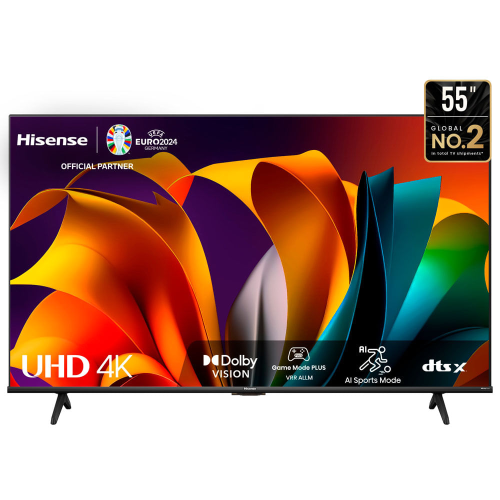 Televisor HISENSE LED 55" UHD 4K Smart TV 55A6N