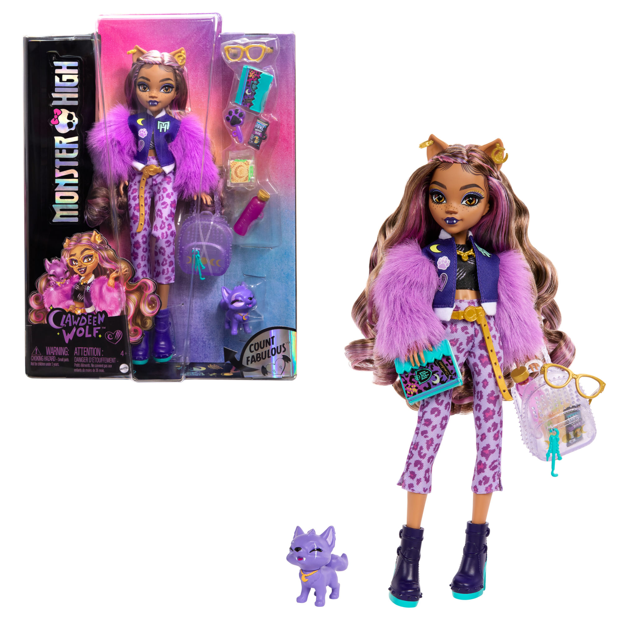 Muñeca Monster High Clawdeen Nuevo Look BARBIE