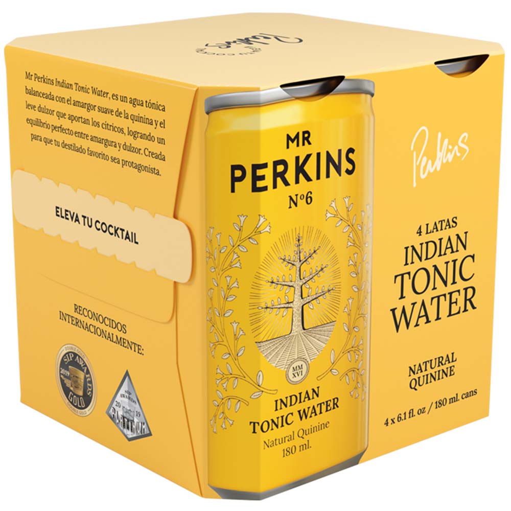 Agua Tónica MR PERKINS Indian Lata 180ml Paquete 4un