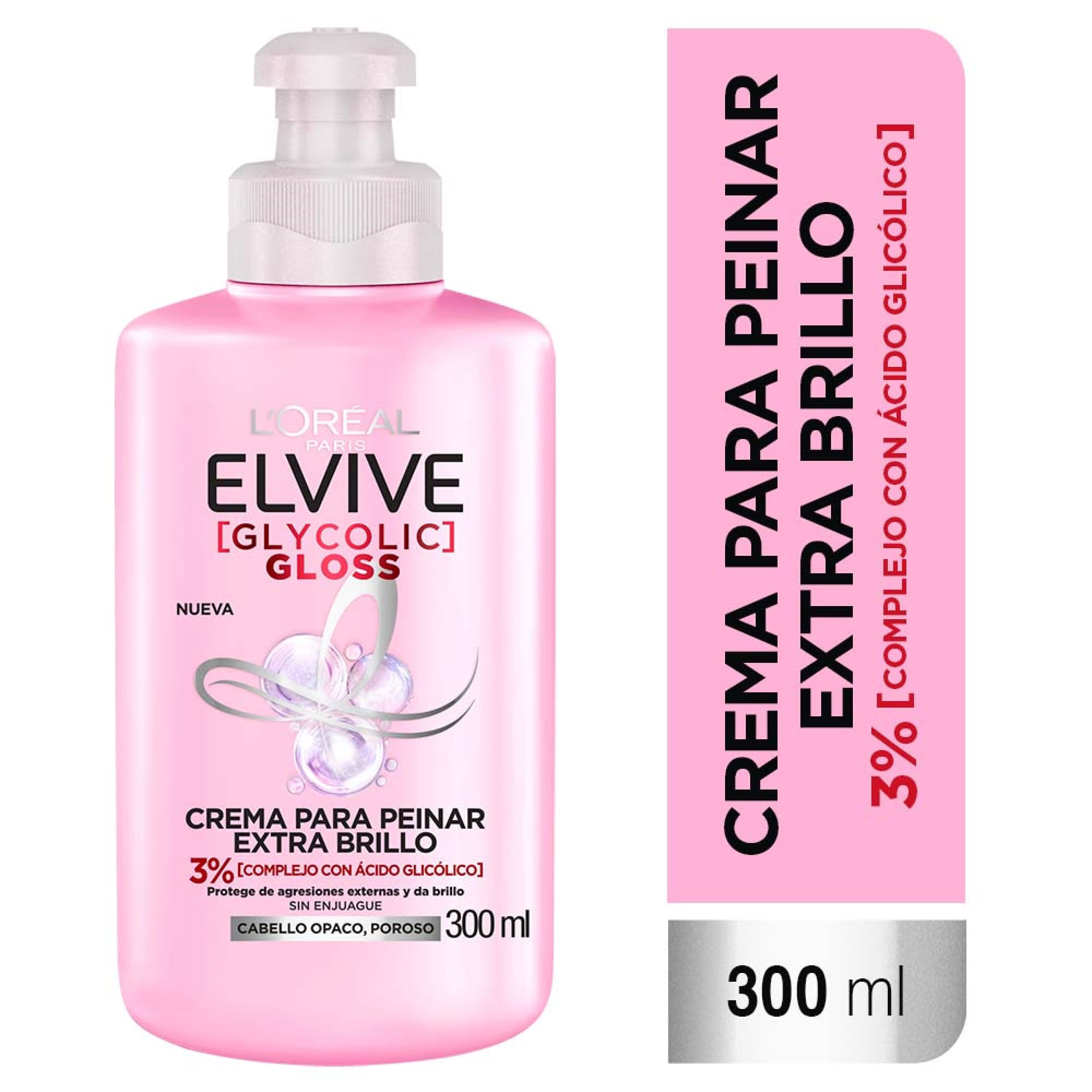 Crema para Peinar ELE Glycolic Gloss Frasco 300ml