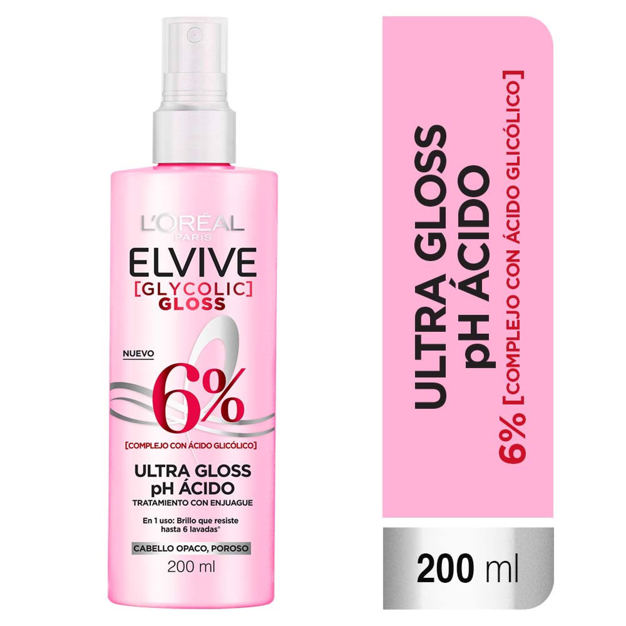 Tratamiento Enjuague ELE Glycolic Gloss Frasco 200ml