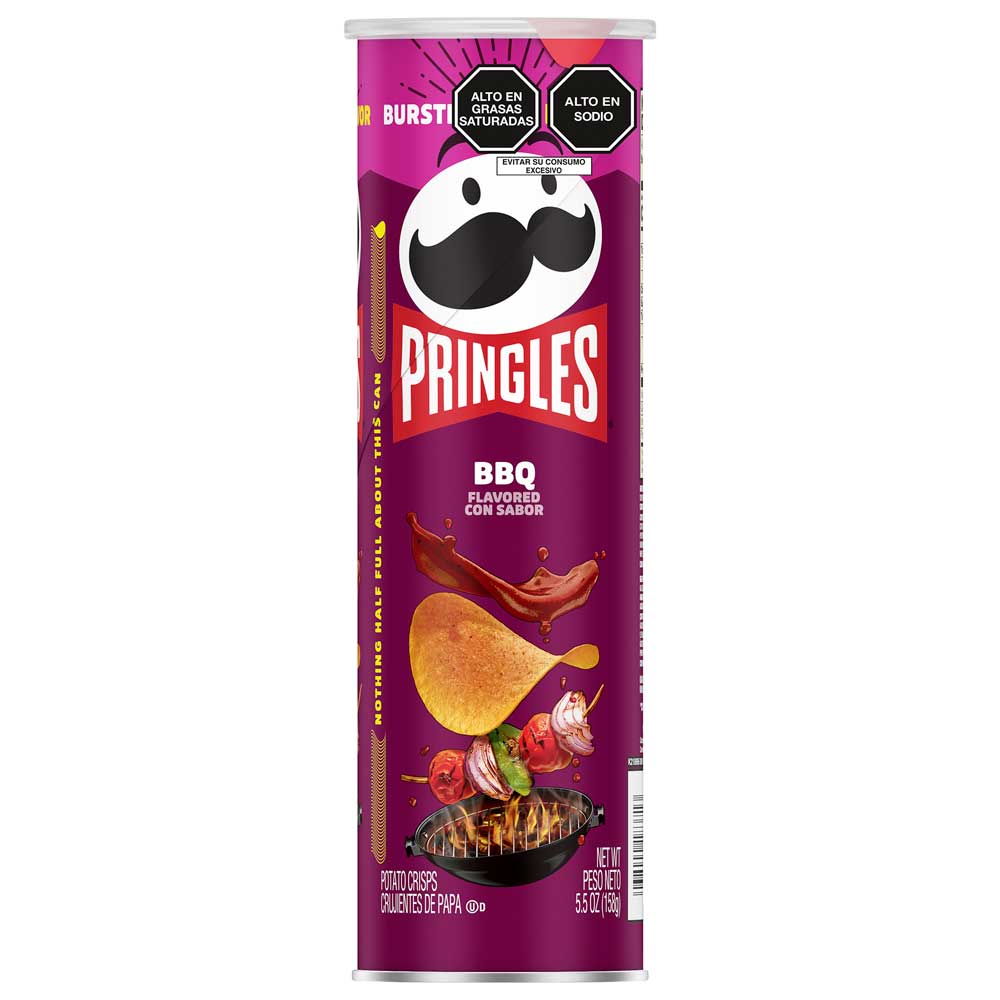 Papas PRINGLES BBQ Lata 158g