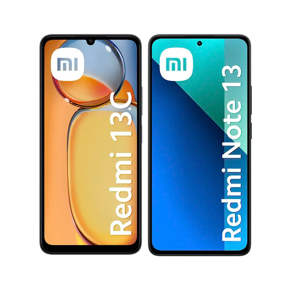 Pack XIAOMI Smartphone Redmi 13C 6.72" 8GB 256GB 50MP Negro + Smartphone Redmi Note 13 6.67" 8GB 256GB 108MP Negro