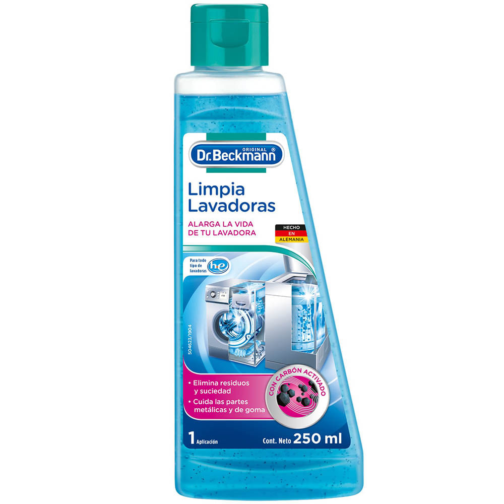 Limpia Lavadoras en Gel DR. BECKMANN Carbón Activado Frasco 250ml