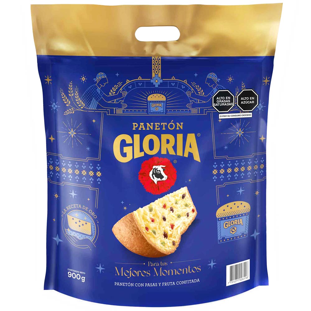 Panetón GLORIA Bolsa 900g