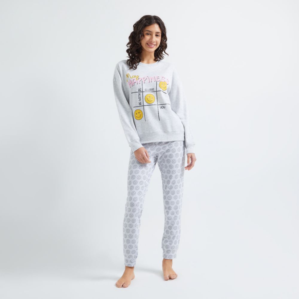 Pijama Hypnotic Para Mujer Pantalón Algodón Happiness Frane