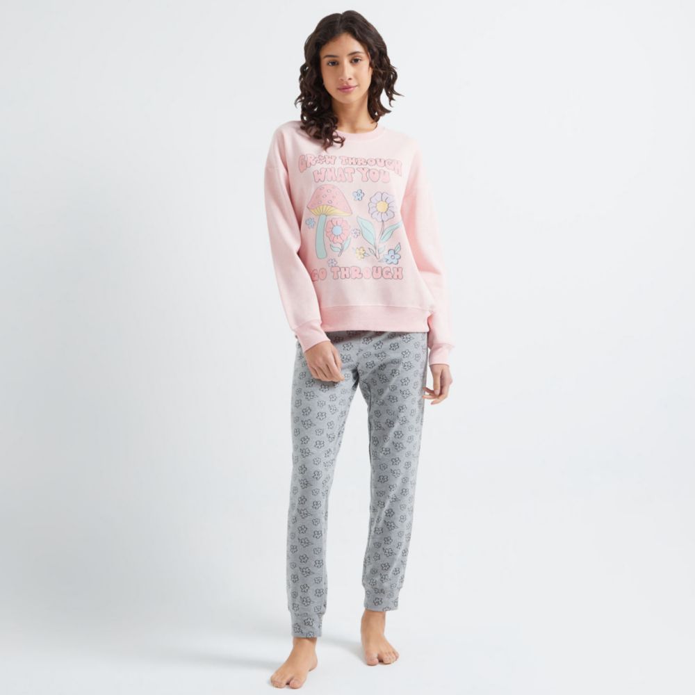Pijama Hypnotic Para Mujer Pantalón Algodón Grow Frane