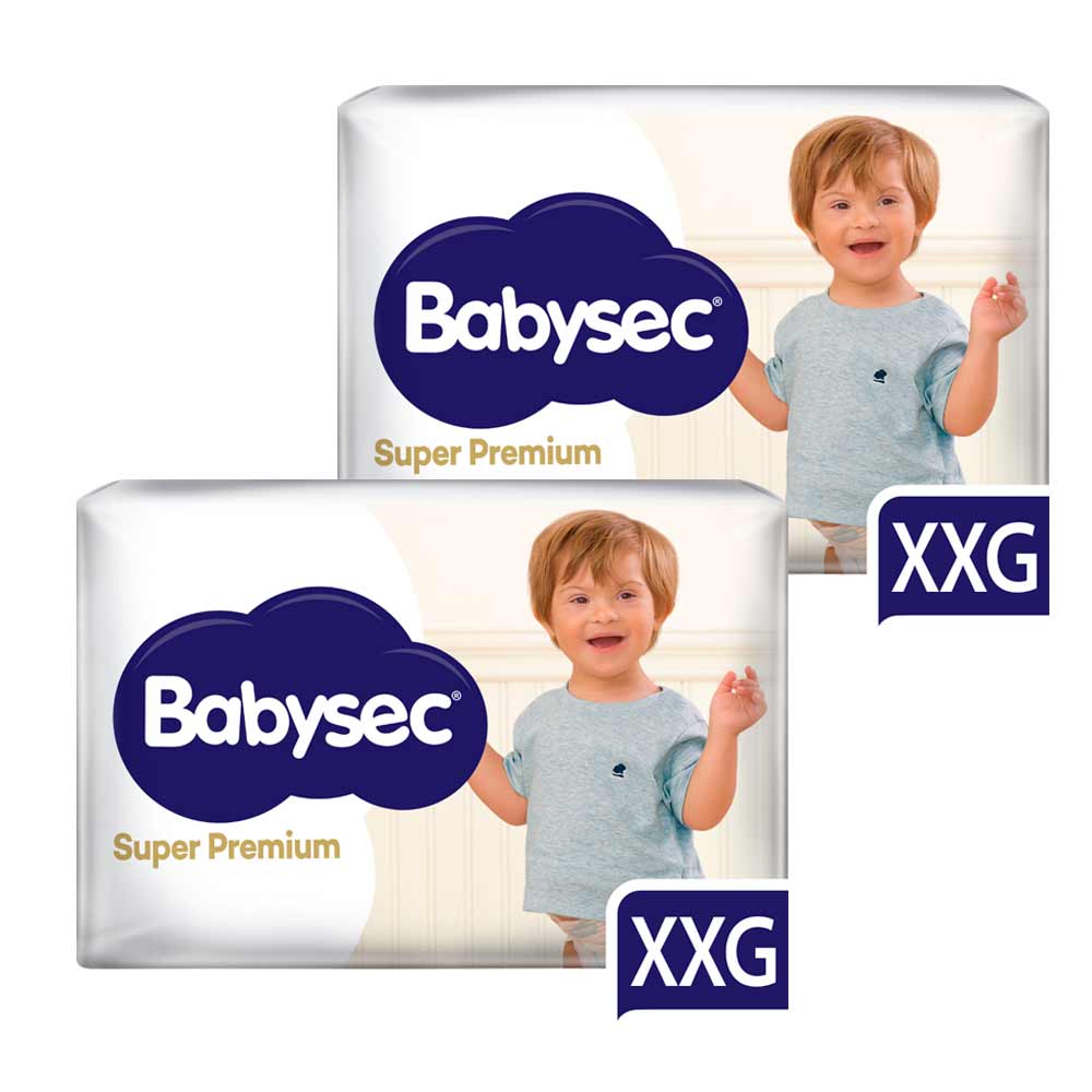 Pack Pañal BABYSEC Super Premium Talla XXG 58un x 2un