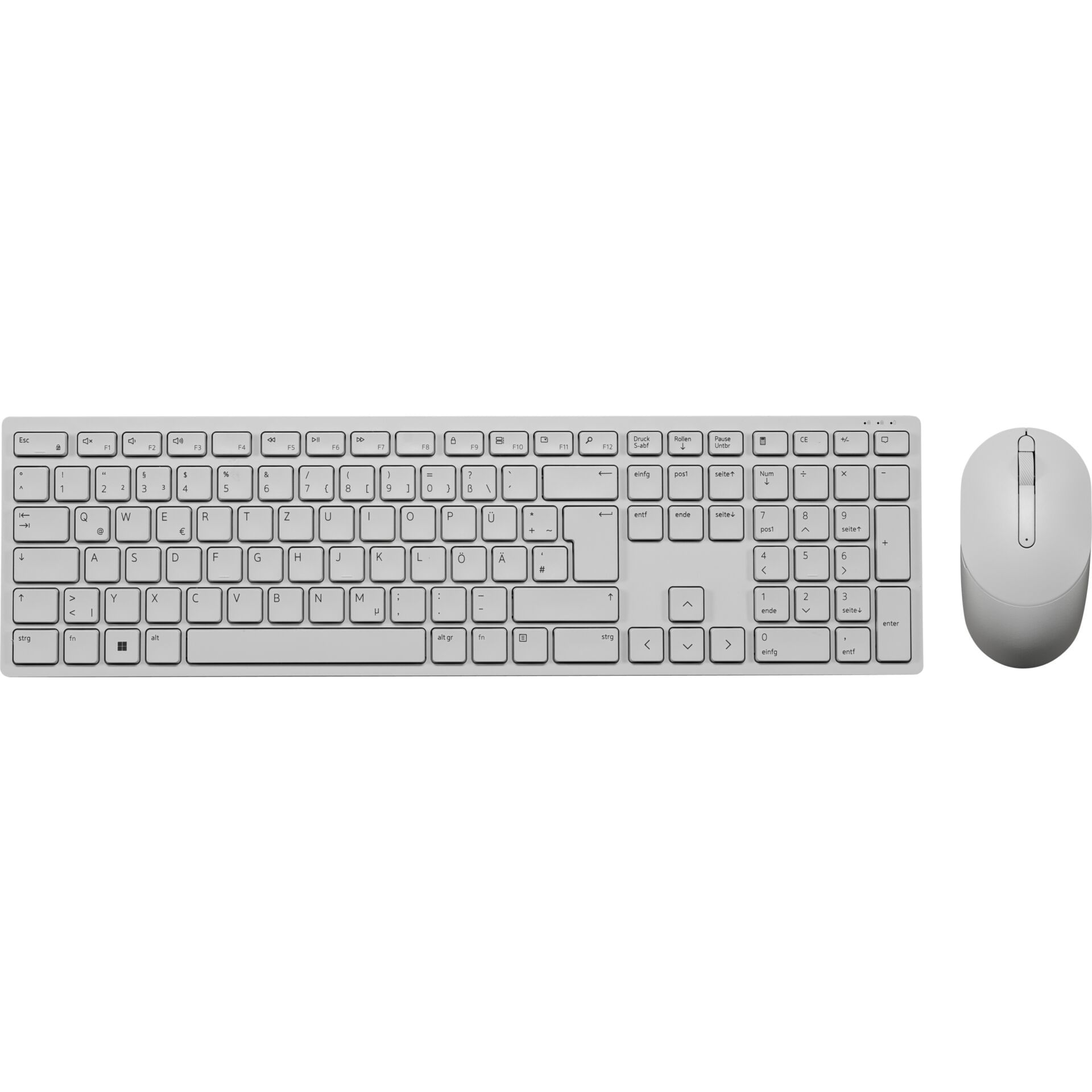 Kit Teclado y Mouse Dell Pro KM5221W Wireless Español Blanco 580-AKBH