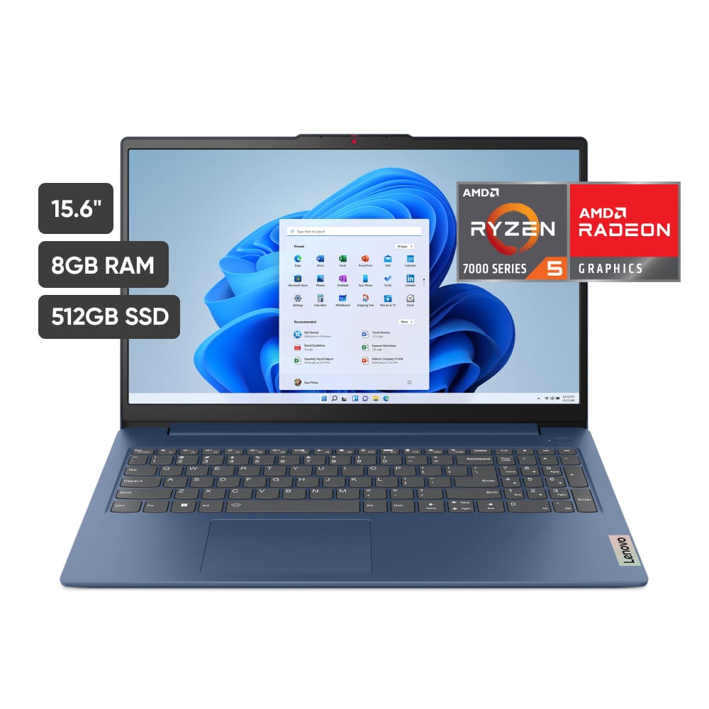 Laptop LENOVO 15AMN8 15.6" AMD Ryzen 5 (7000 series) 8GB 512GB W11