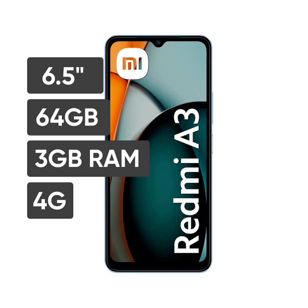 Smartphone XIAOMI Redmi A3 6.5" 3GB 64GB 5MP+2MP Star Blue