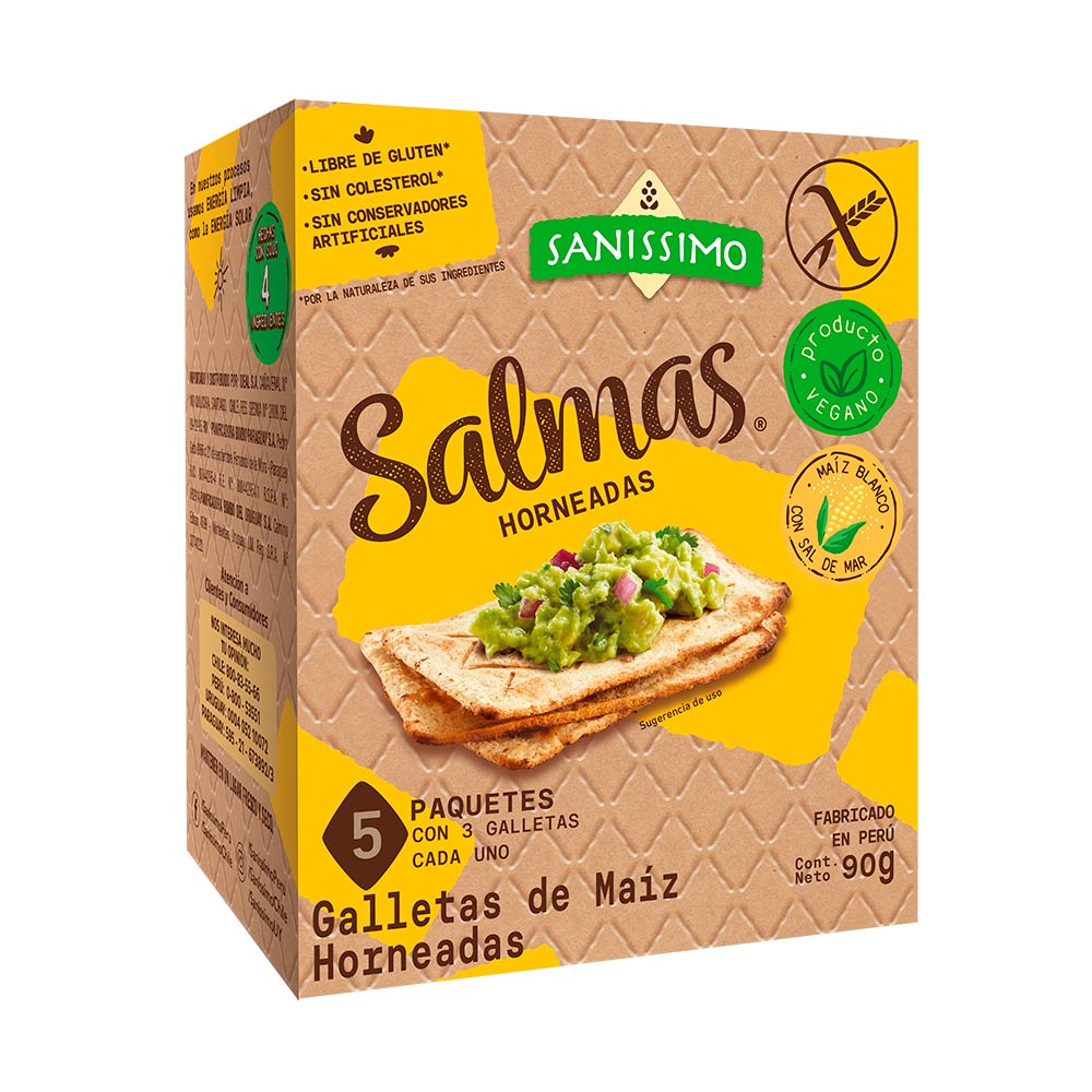 Galletas de Maíz SALMAS Horneadas Caja 90g