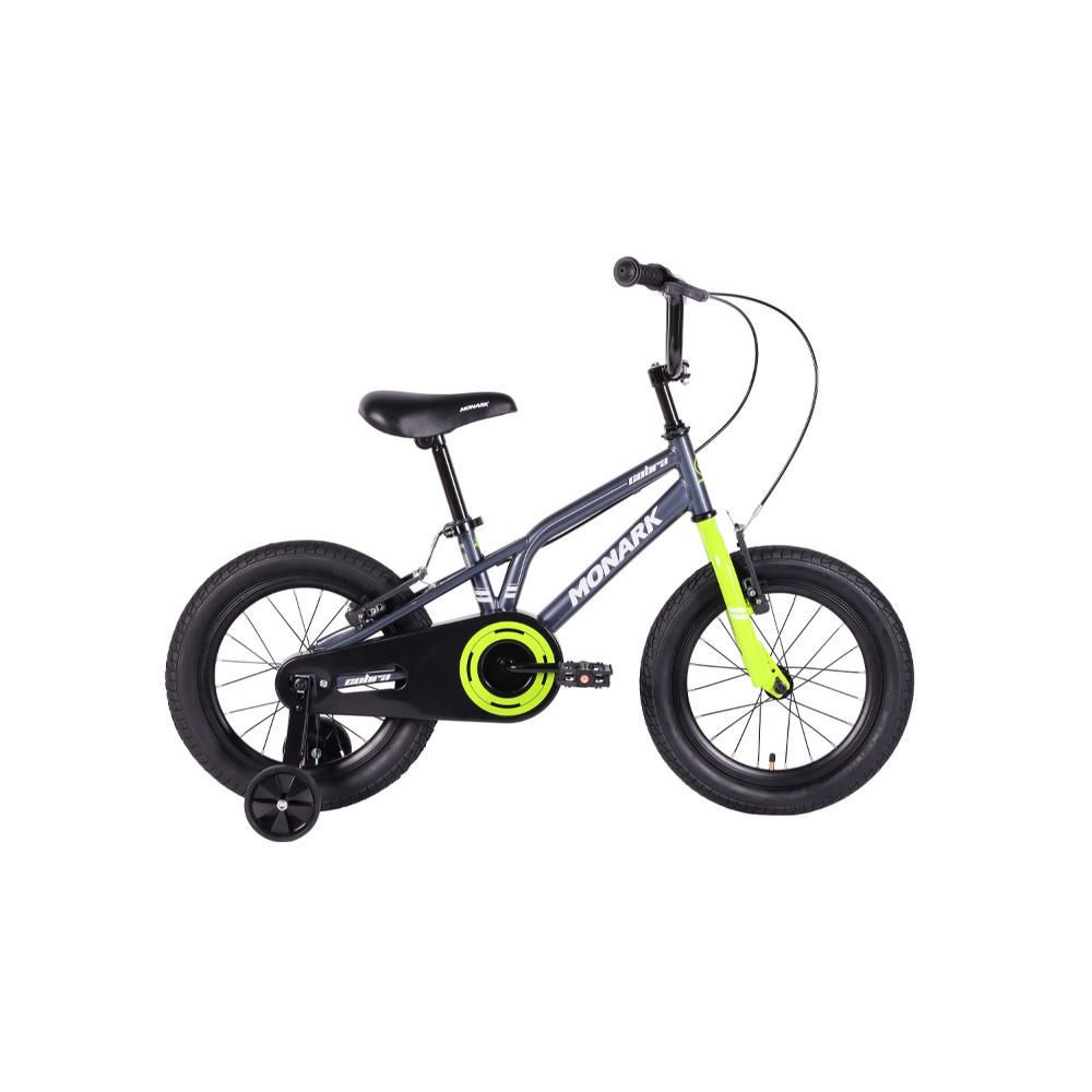 Bicicleta Para Niño Monark Mkp Cobra 16" Gris Oscuro Y Verde