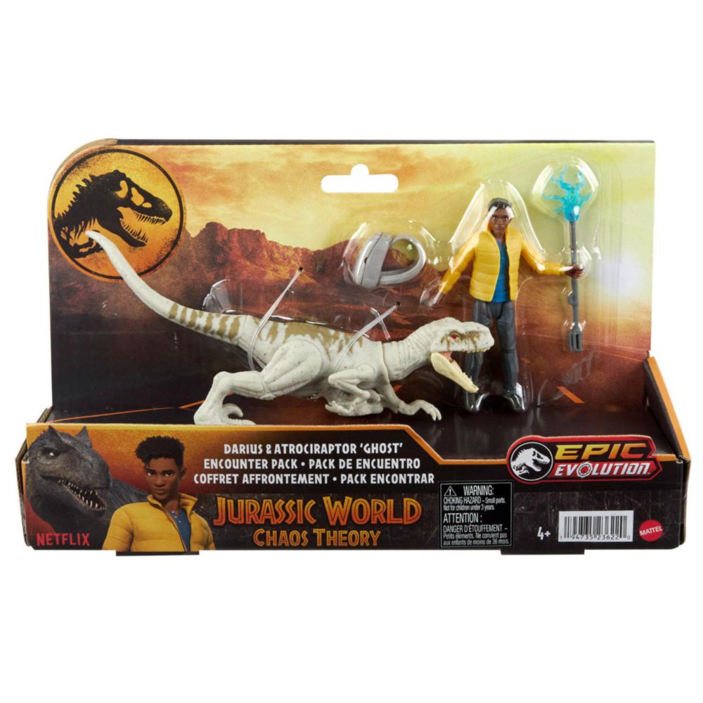 Dinosaurio Jurassic World Con Humano Teoria Del Caos Darius Y Atrociraptor