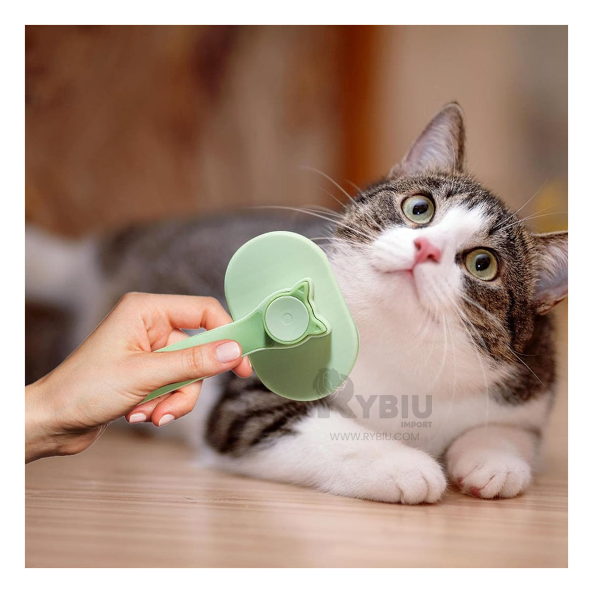 Cepillo de Limpieza para Eliminar Pelo de Gato Verde