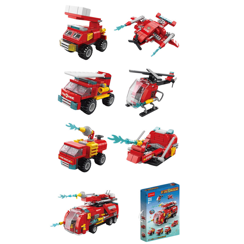 Set De Bombero Armable HUANGER 493 Pcs