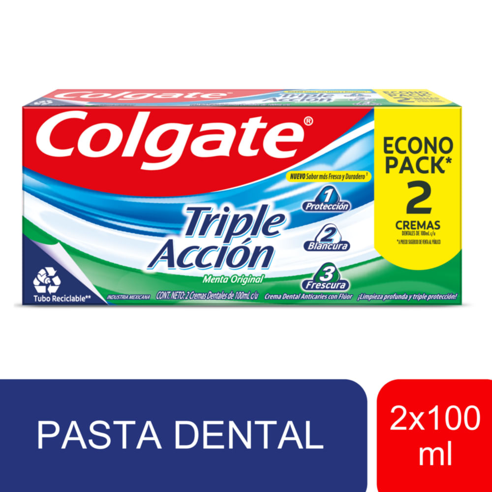 Pasta Dental COLGATE Triple Accion 2x100ml