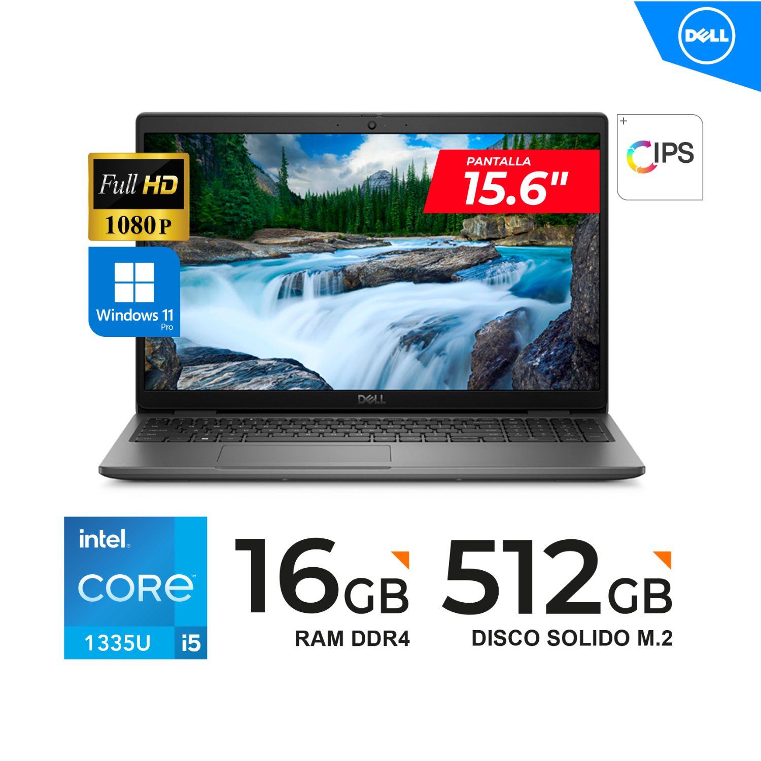 Laptop Dell Latitude 3540  15.6" FHD  Core I5-1335U  16GB 512GB SSD  Win11 PRO EMPRESARIAL
