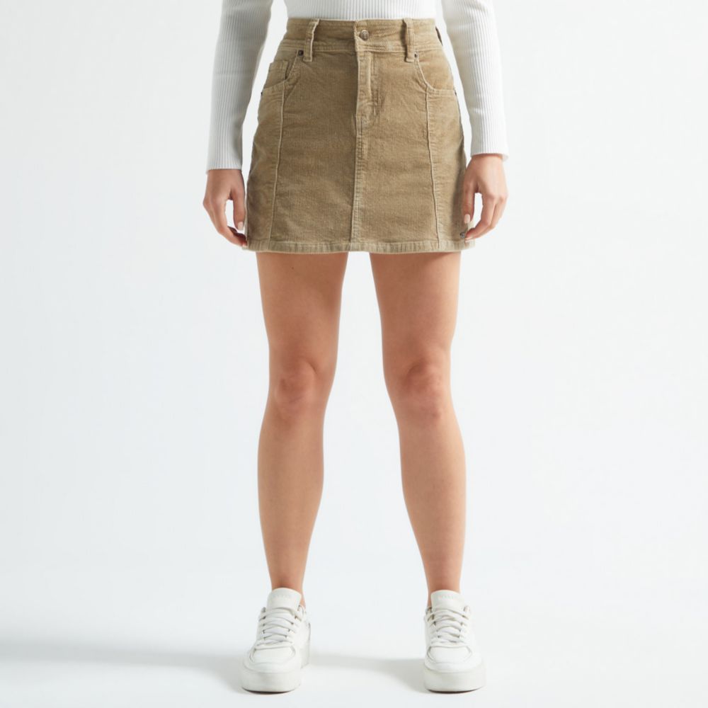 Falda Amc Mujer Corduroy Wash