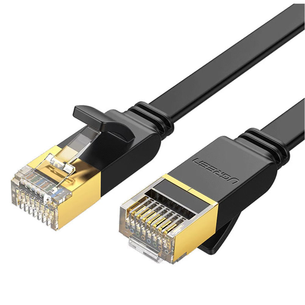 Cable de Red Cat 7 Ugreen Rj45 10Gbps 20 Metros Plano Patch Cord Cobre