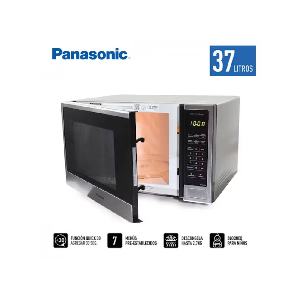 Horno Microondas Panasonic 37Lt Nn-Sb646Srpk - Gris