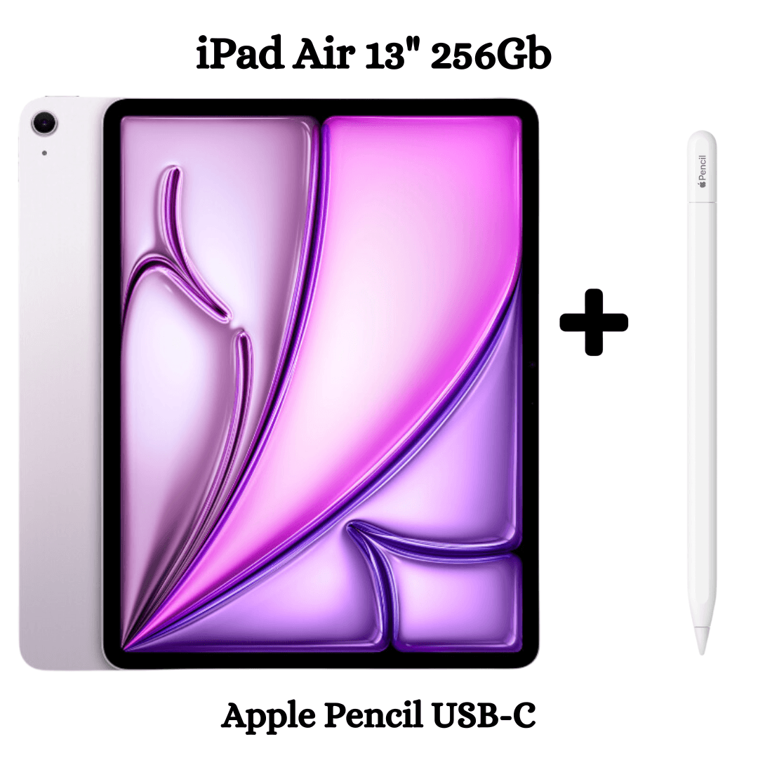 iPad Air 13" Chip M2 Wifi 256GB - Purple + Apple Pencil Tipo - C