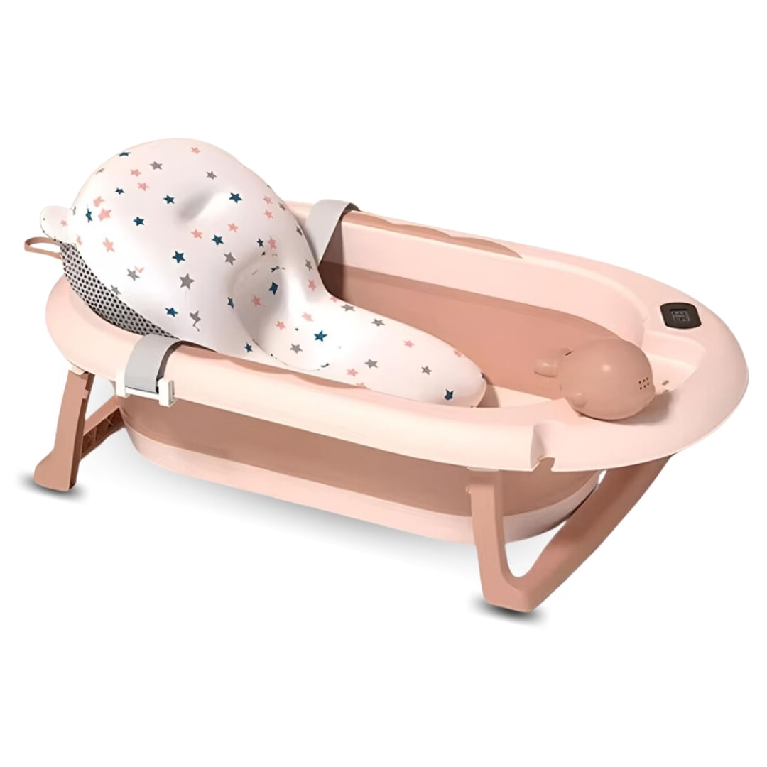Bañera para Bebé Shine con Termómetro Digital Melón