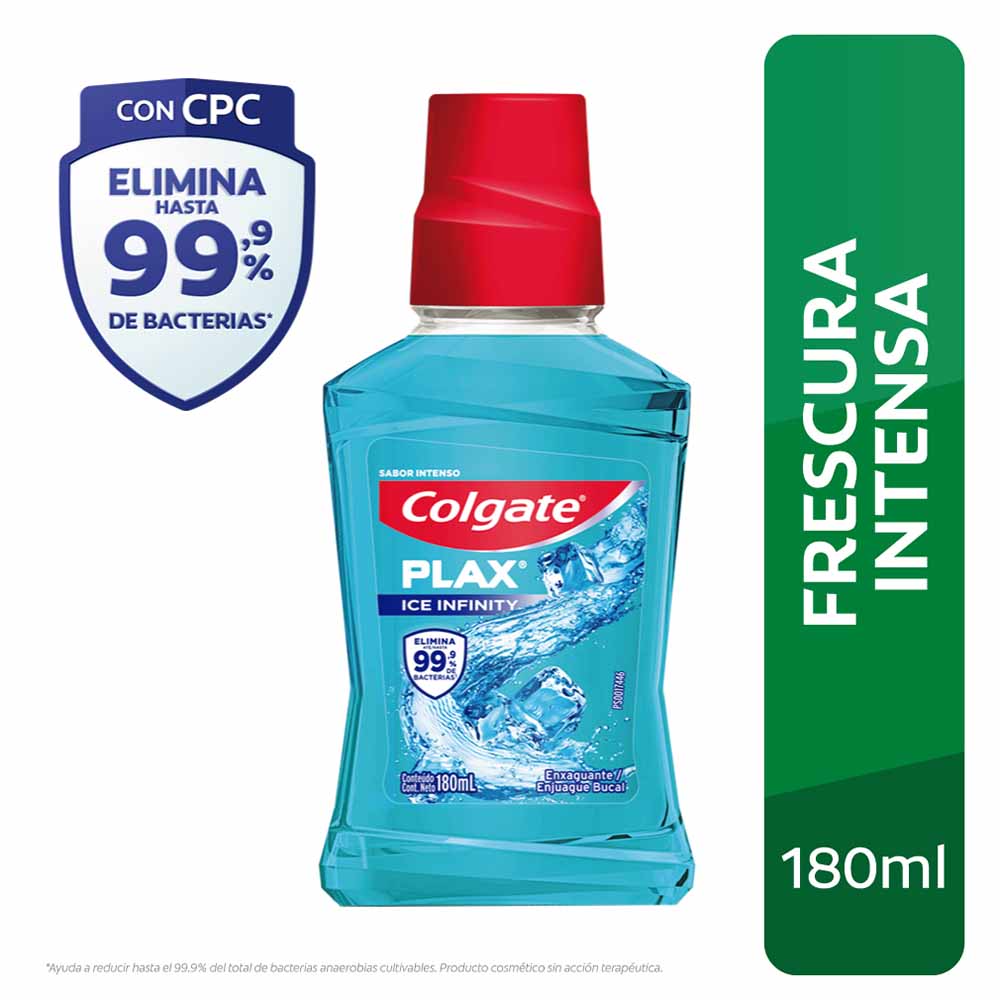 Enjuague Bucal COLGATE Plax Ice Infinity 180ml