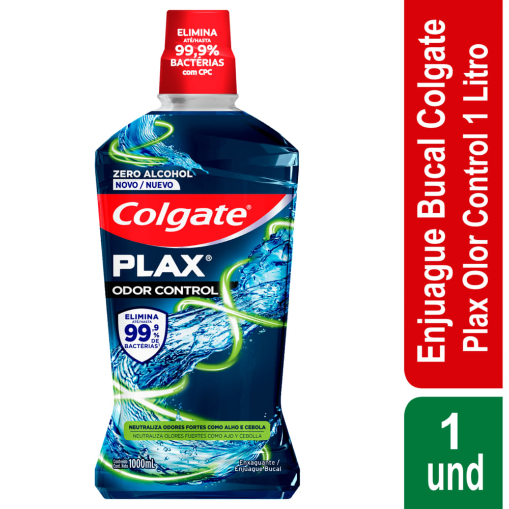 Enjuague Bucal Colgate Plax Odor Control Frasco 1L