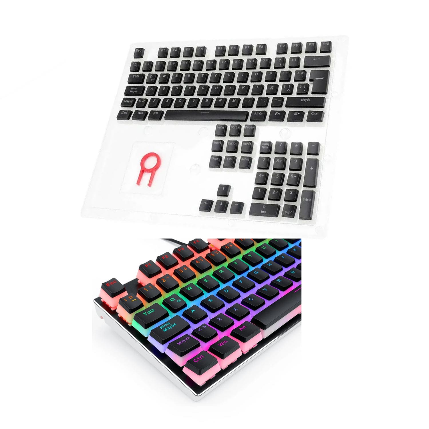 Keycaps Redragon Scarab English A130b Black