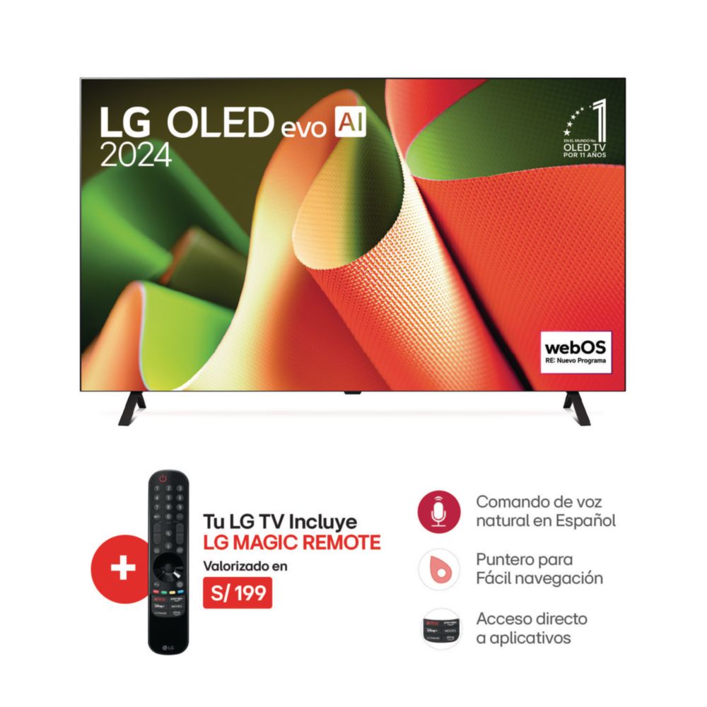 Televisor LG 65" OLED65B4PSA OLED 4K (2024)