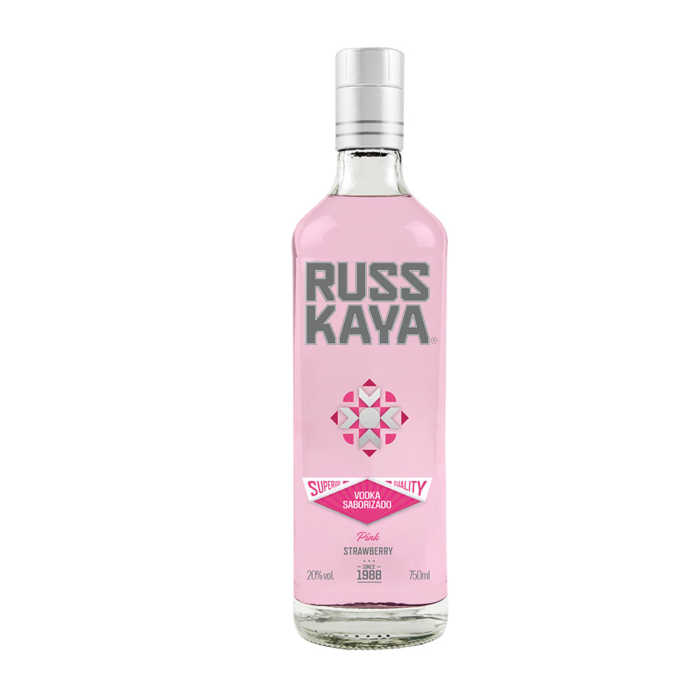 Vodka RUSSKAYA Pink Botella 750ml