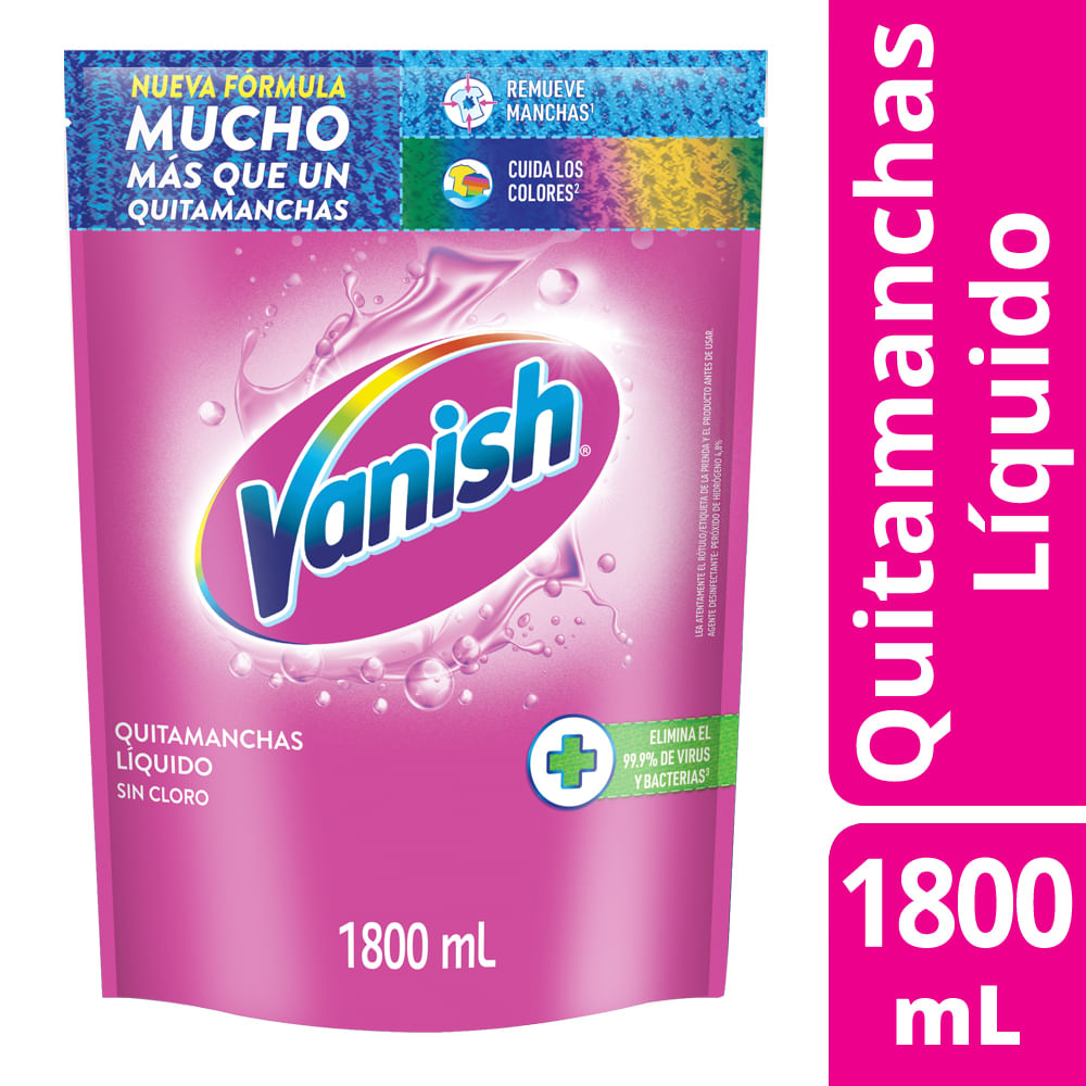 Quitamanchas Líquido VANISH Protección Color Doypack 1.8L