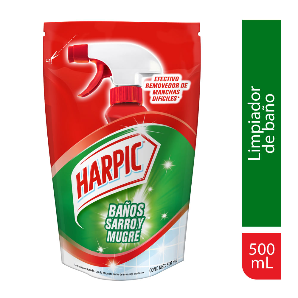 Desinfectante HARPIC Baños Sarro y Mugre Doypack 500ml